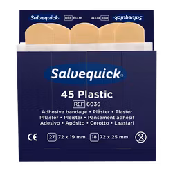 Plastplåster, 45 st/refill , 6 refiller/ask