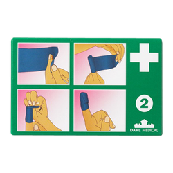 Fingerförband 1 m, blå  "2"