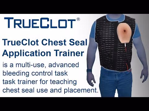 Chest seal application trainer