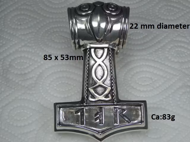 Tors MEGA Hammare. 92,5 Sterling silver.