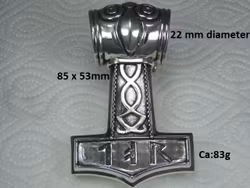 Tors MEGA Hammare. 92,5 Sterling silver.