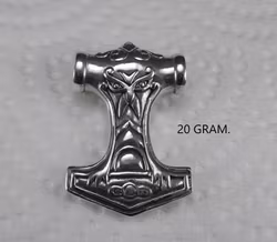 Tors Hammare 2. Ca: 20 gram. 92,5 Sterling silver.