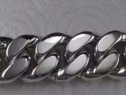 Pansarlänk 20 mm x 6.5 mm i 100% solid Sterling Silver. Handsmide.