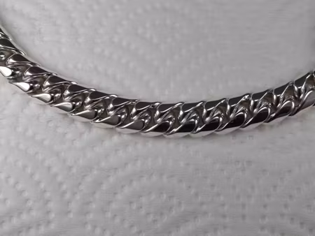 Rundad Pansarlänk 12 mm. 100% solid 92,5 Sterling Silver. Handsmide.