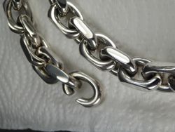 Ankarlänk 15 mm. 100% solid 92,5 Sterling Silver. Handsmide.