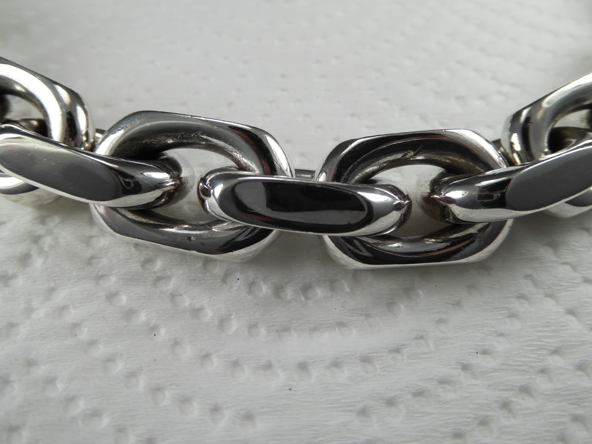 Ankarlänk 15 mm. 100% solid 92,5 Sterling Silver. Handsmide.