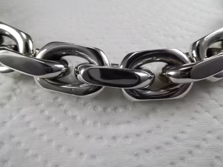 Ankarlänk 15 mm. 100% solid 92,5 Sterling Silver. Handsmide.