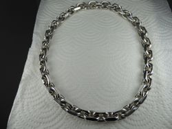 Ankarlänk 12 mm. 100% solid 92,5 Sterling Silver. Handsmide.