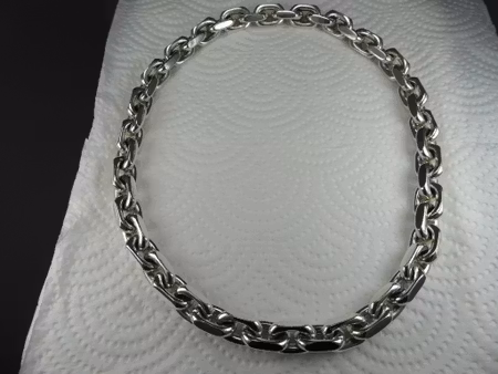 Ankarlänk 12 mm. 100% solid 92,5 Sterling Silver. Handsmide.