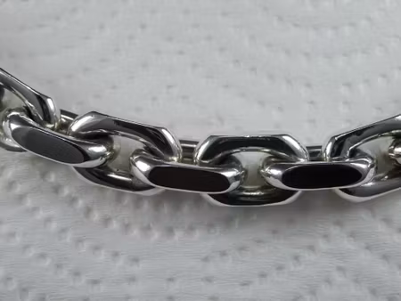 Ankarlänk 12 mm. 100% solid 92,5 Sterling Silver. Handsmide.