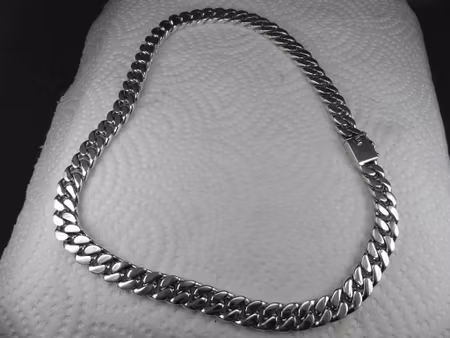 Pansarlänk 10 mm.100% solid 92,5 Sterling Silver. Handsmide.