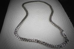 Pansarlänk 8 mm. 100% solid 92,5 Sterling Silver. Handsmide.