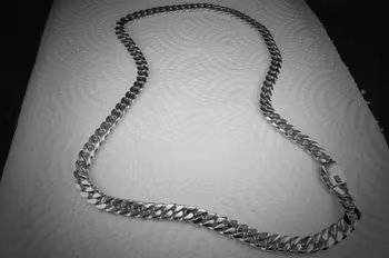 Pansarlänk 8 mm. 100% solid 92,5 Sterling Silver. Handsmide.
