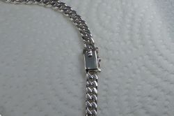 Pansarlänk 6 mm. 100% solid 92,5 Sterling Silver. Handsmide.