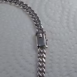 Pansarlänk 6 mm. 100% solid 92,5 Sterling Silver. Handsmide.