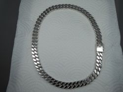 Pansarlänk  11-12 mm. 100% solid 92,5 Sterling Silver. Handsmide.