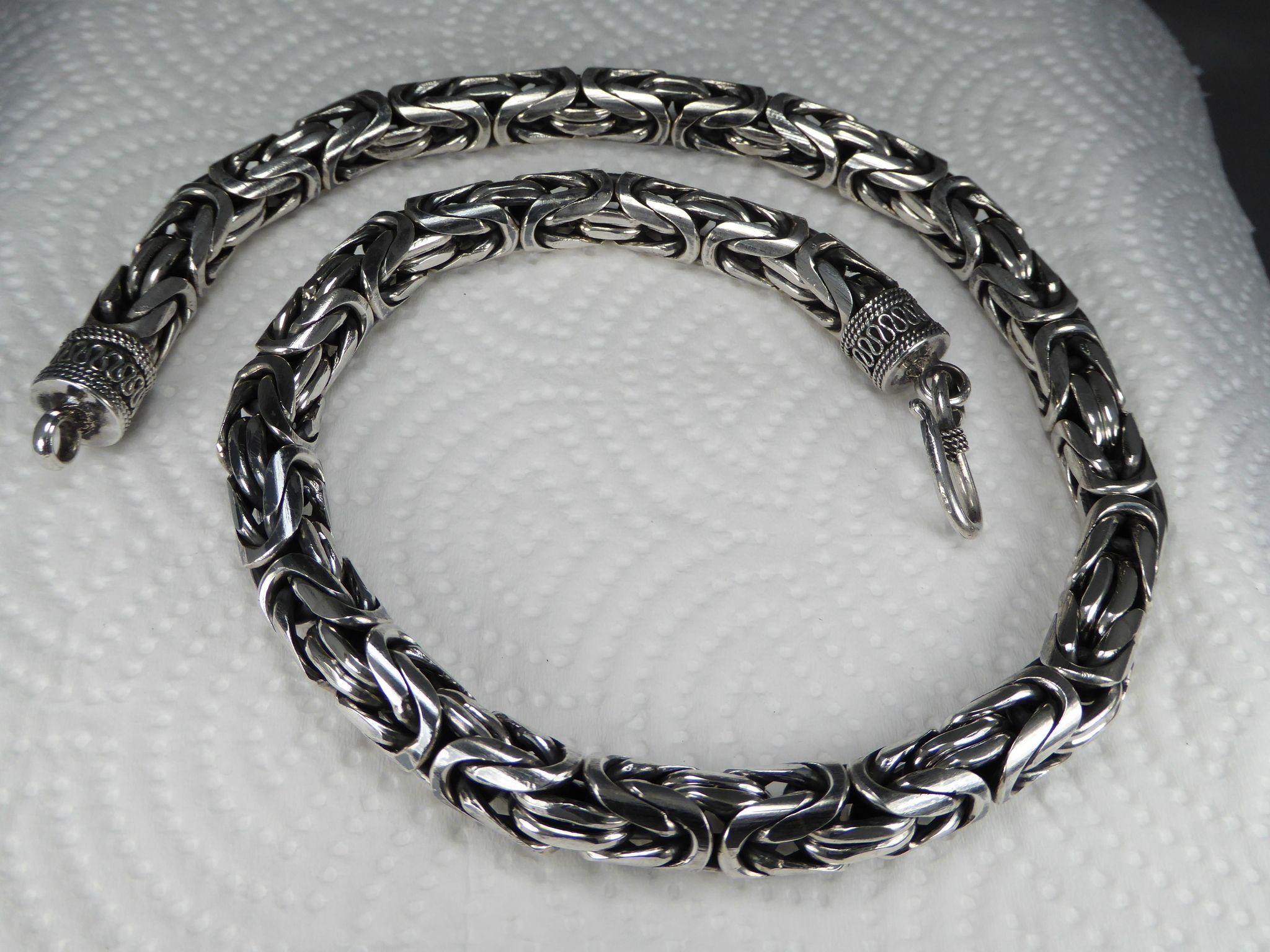 Kejsarlänk 10 mm. 92,5 Sterling Silver. Handsmide.