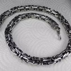 Kejsarlänk 10 mm. 92,5 Sterling Silver. Handsmide.