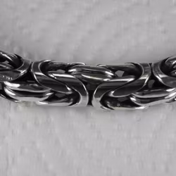 Kejsarlänk 10 mm. 92,5 Sterling Silver. Handsmide.