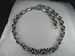 Ankarlänk 10 mm. 100% solid 92,5 Sterling Silver. Handsmide.