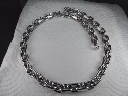 Ankarlänk 10 mm. 100% solid 92,5 Sterling Silver. Handsmide.
