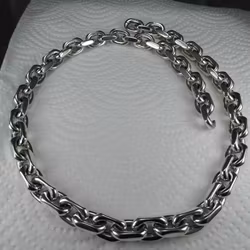 Ankarlänk 10 mm. 100% solid 92,5 Sterling Silver. Handsmide.