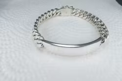Pansarlänk 6 mm i 100% solid Sterling Silver. Handsmide.