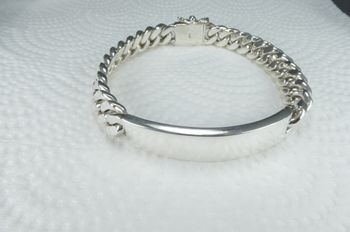 Pansarlänk 6 mm i 100% solid Sterling Silver. Handsmide.