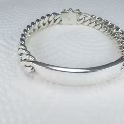 Pansarlänk 6 mm i 100% solid Sterling Silver. Handsmide.