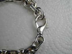 Ankarlänk 11- 12 - 13 mm i 100% solid Sterling Silver. Handsmide.