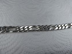 Figarolänk 10 mm. 100% solid 92,5 Sterling Silver. Handsmide.
