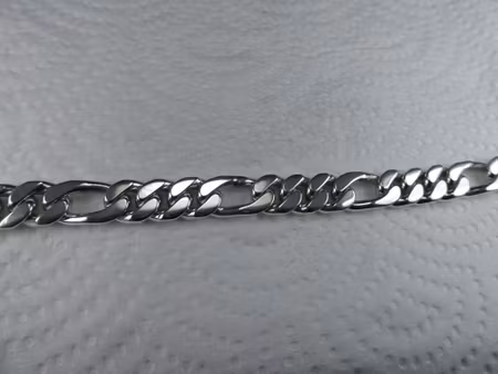 Figarolänk 10 mm. 100% solid 92,5 Sterling Silver. Handsmide.