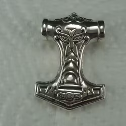 Kejsarlänk 4.5x4.5 mm. med Tors Hammare. Handsmide. 92,5 Sterling silver.