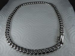 Rundad Pansarlänk 12 mm. 100% solid 92,5 Sterling Silver. Handsmide.