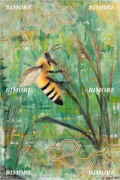 Nr. 3 My bee 60x40 cm. Mix art kopia på Canvasduk/Plansch
