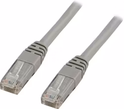 Deltaco U/UTP Cat5e patchkabel 15 m, 100MHz, Delta-sertifisert, grå