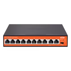 DEMO - Wi-Tek 120W PoE switch for overvåkningskamera, 8 kanaler