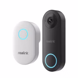 BRUKT - Reolink D340W Smart kamera ringeklokke med mottaker WiFi (svart)