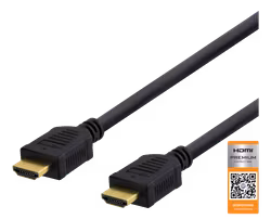 Deltaco High-Speed Premium HDMI cable, 3 m, Ethernet, 4K UHD, black