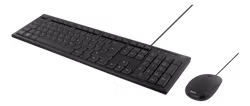 Deltaco Tastatur kit med mus, nordisk layout, USB, svart
