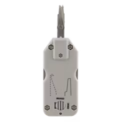 Deltaco Compact network cable punchdown tool, Krone LSA, hook and screwdriver, white