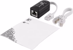 Deltaco testverktøy for POE (power over ethernet), svart