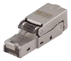 Deltaco RJ45 plug Cat6A, shielded, tool-less, metal