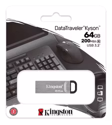 Kingston DataTraveler Kyson 64 GB, USB 3.2 Gen 1, silver