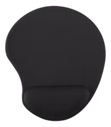 Deltaco Office Musematte med håndleddsstøtte av gele, svart