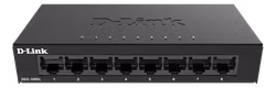 D-Link DGS-108GL, 8-port Gigabit Unmanaged Desktop Switch, black