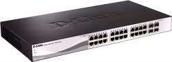 D-Link DGS-1210-28, 24xRJ45, 4xSFP, Smart+ Managed Gigabit Switch, Layer 2, Web GUI