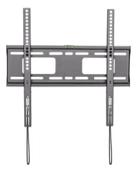Deltaco Heavy-duty fixed wall mount for monitor/tv, 32"-55", spring lock, bubble level, VESA, black