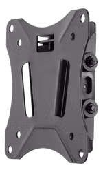 Deltaco Office Compact slim tilt wall mount, 13"-27", 25 kg, black