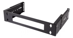 Deltaco 19" rack, 2U, veggmontering, svart